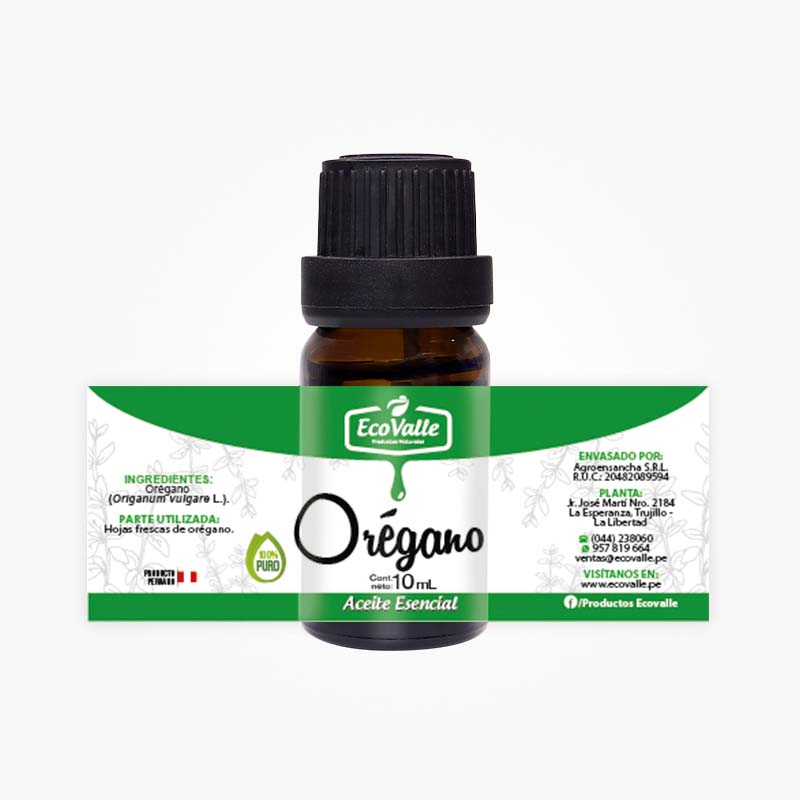 Aceite Esencial de Orégano x 10mL - EcoValle
